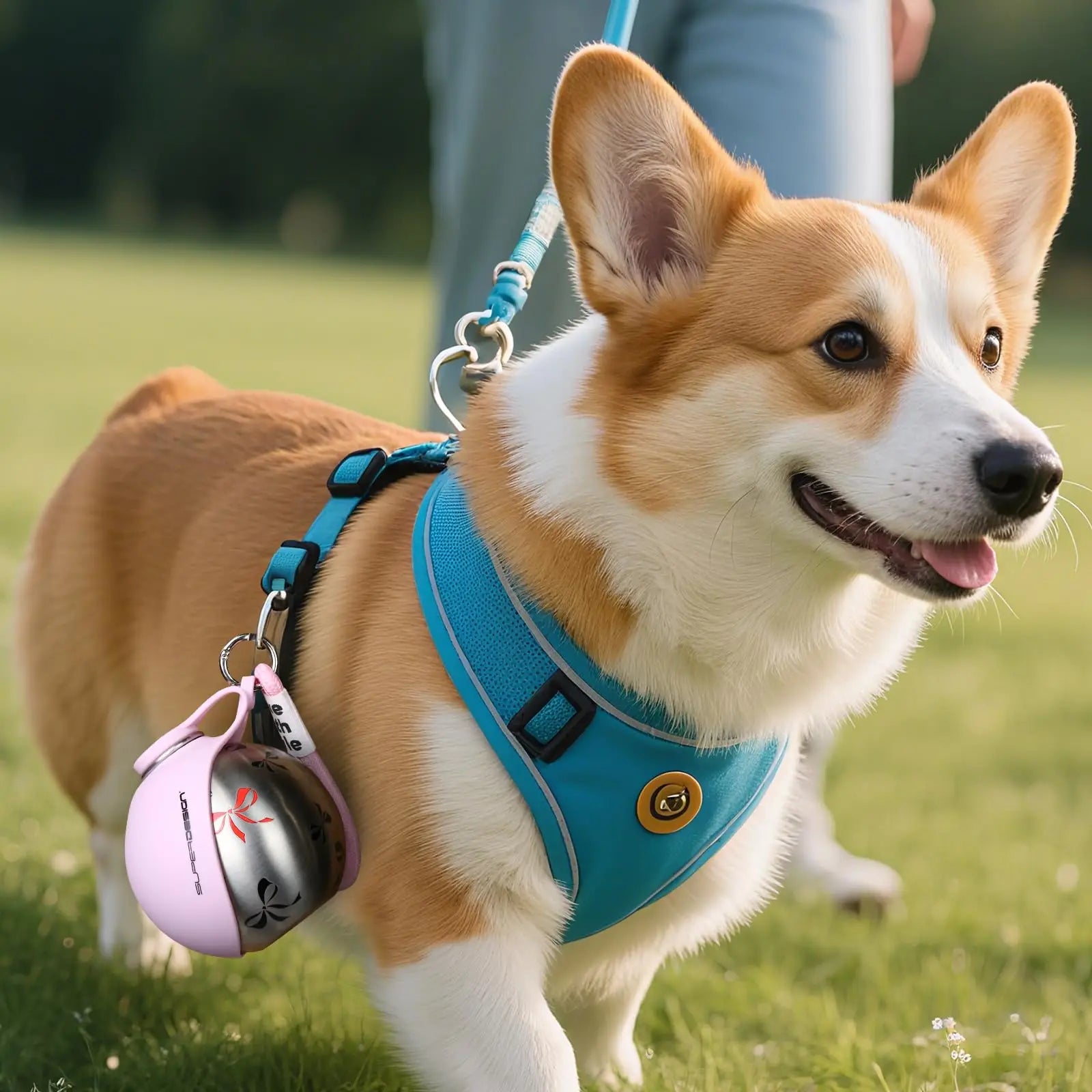 2-in-1 Dog Travel Water Bottle