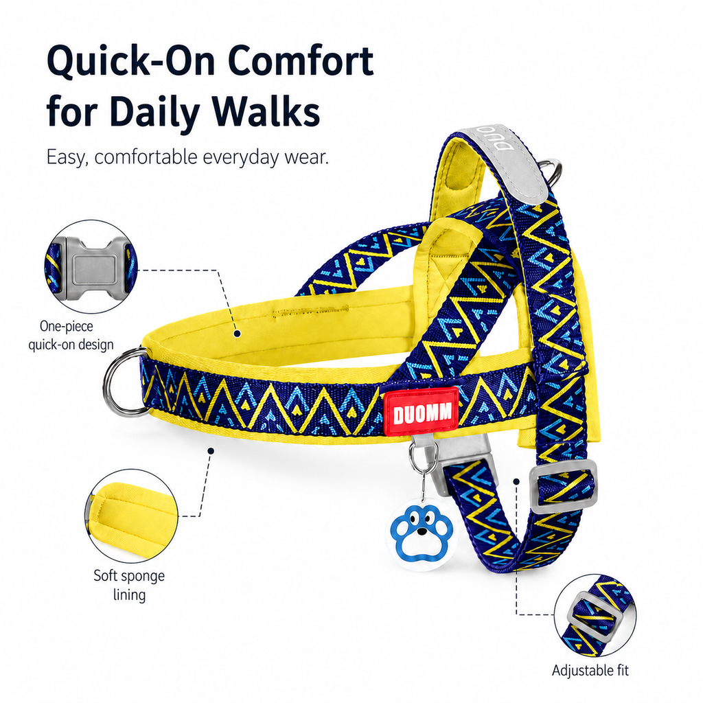 No Pull Dog Harness Standart Geometric