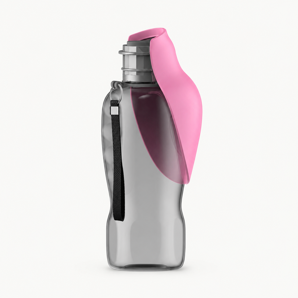 Dog Travel Water Bottle with Fold-Out Bowl
