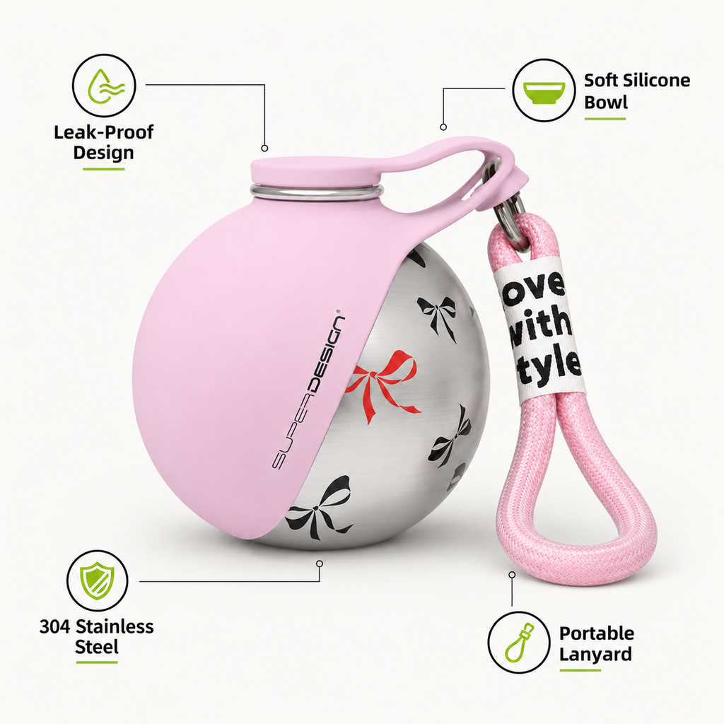 2-in-1 Dog Travel Water Bottle