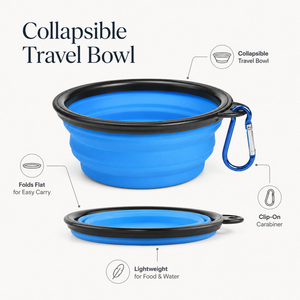 Collapsible Dog Travel Bowl