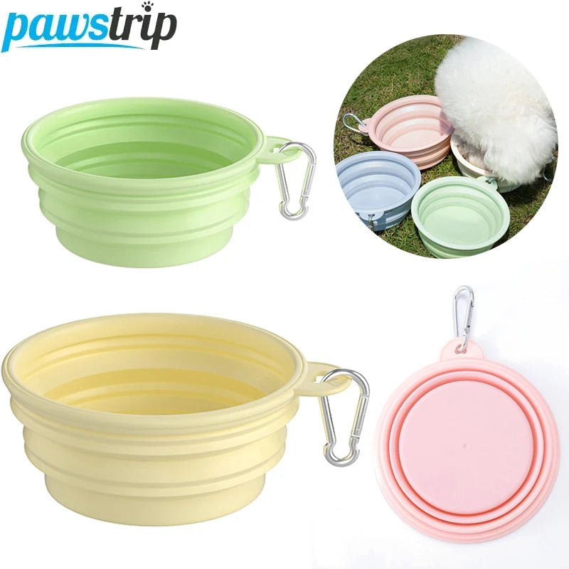 Pastel Collapsible Dog Travel Bowl