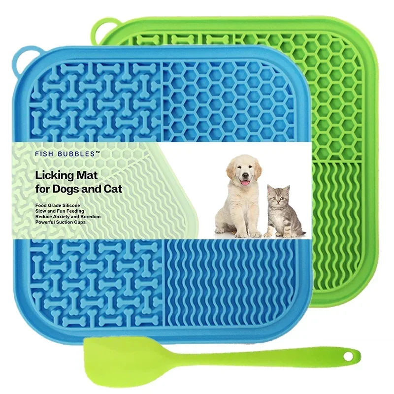 Dog Lick Mat with Suction Cups | Square + Gift