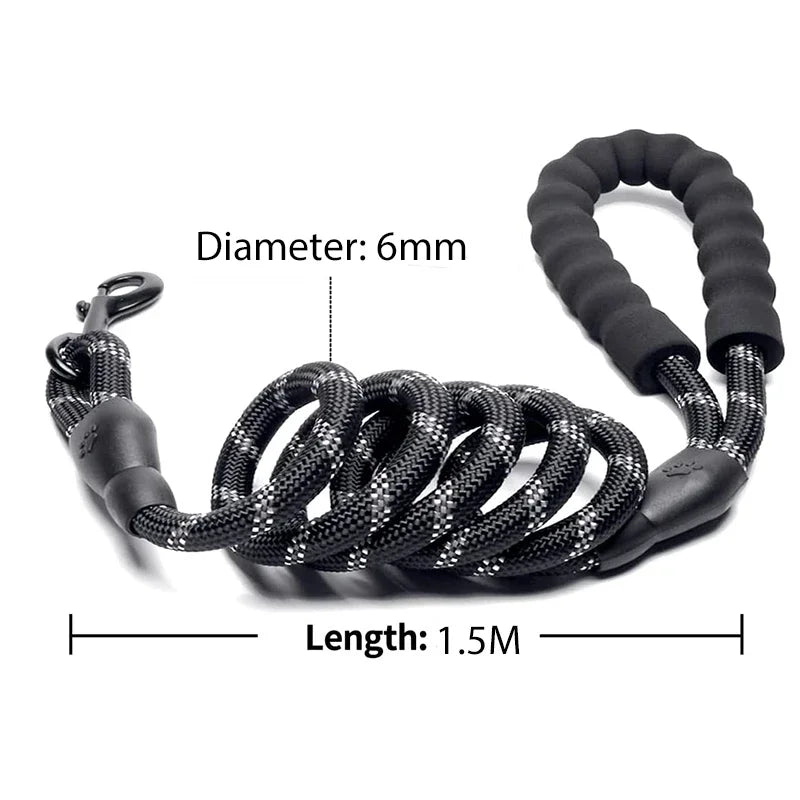 Reflective Dog Lead with Padded Handle