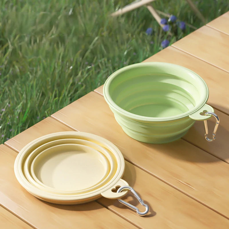 Pastel Collapsible Dog Travel Bowl