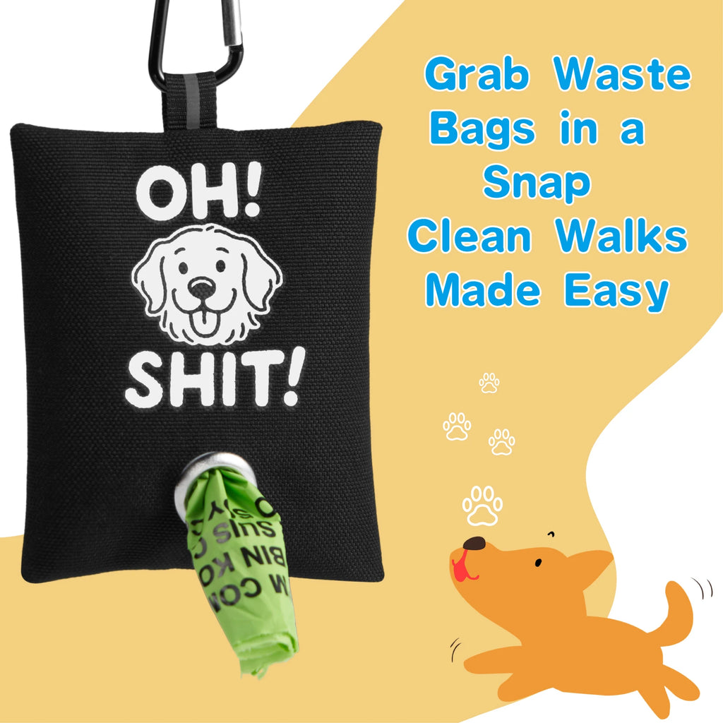 Funny “Oh Shit” Dog Poo Bag Holder