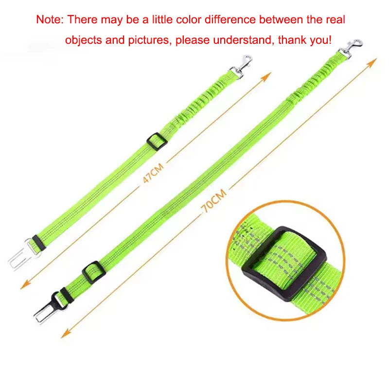 Dog Car Seat Belt with Elastic Shock Absorber