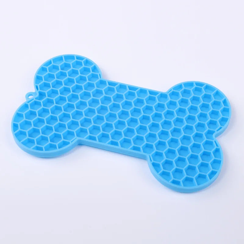 Dog Lick Mat – Bone Shape with Suction Cups