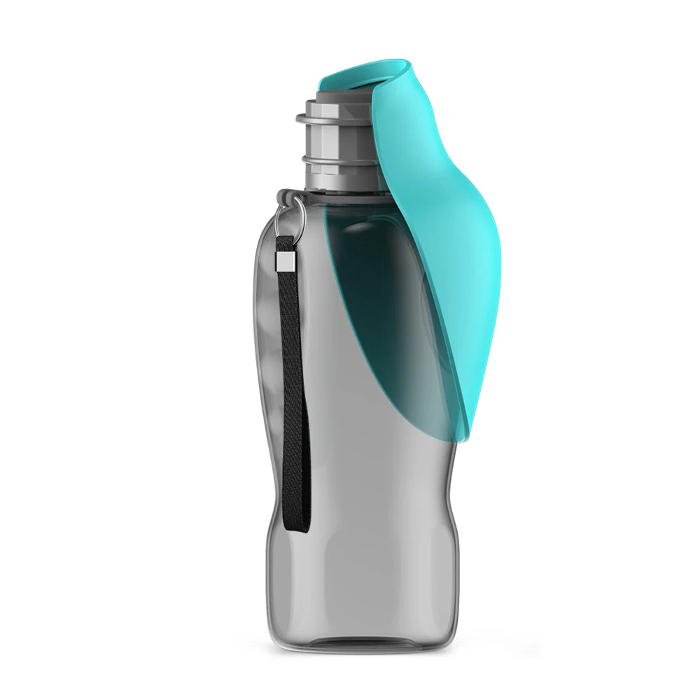 Dog Travel Water Bottle with Fold-Out Bowl