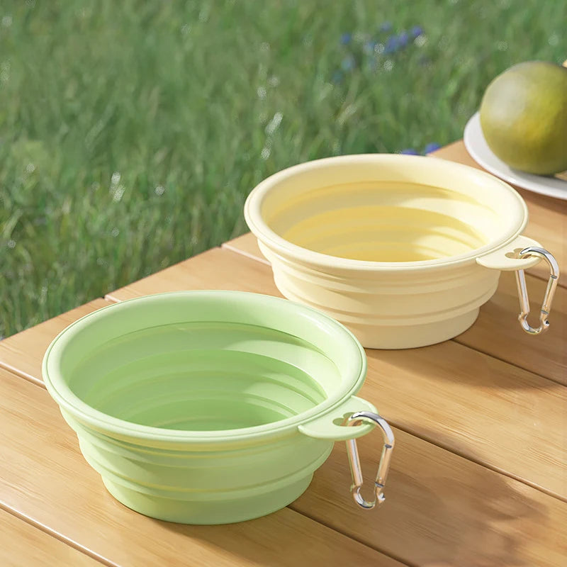 Pastel Collapsible Dog Travel Bowl