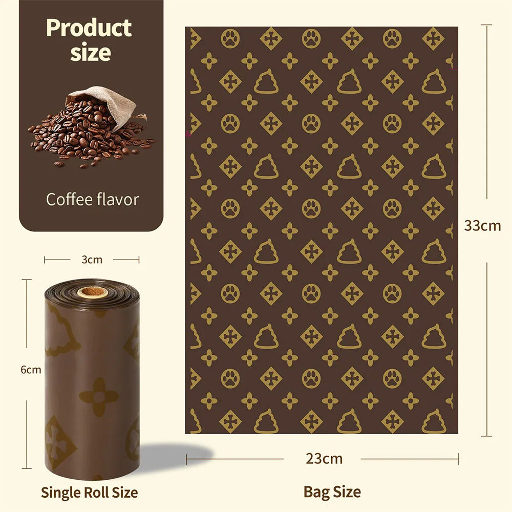 Coffee Scented Dog Poo Bag Rolls