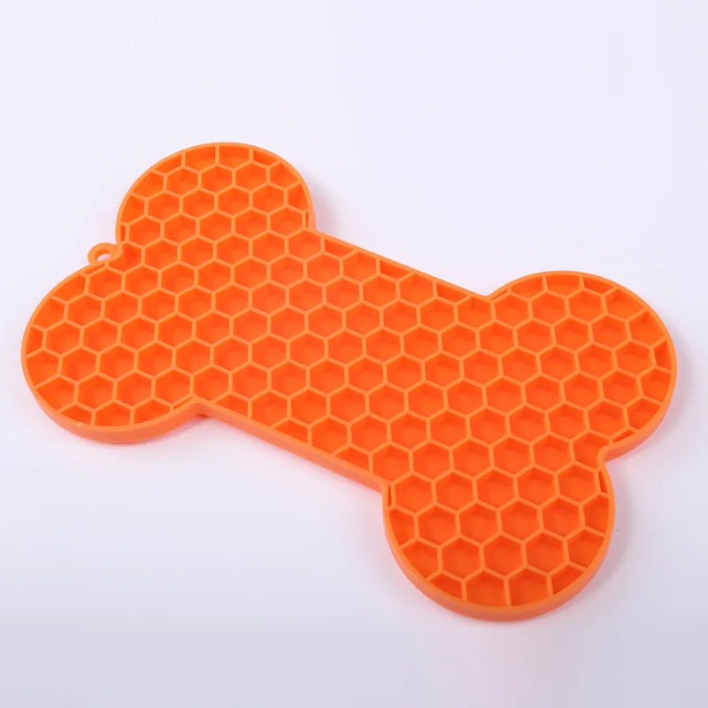 Dog Lick Mat – Bone Shape with Suction Cups