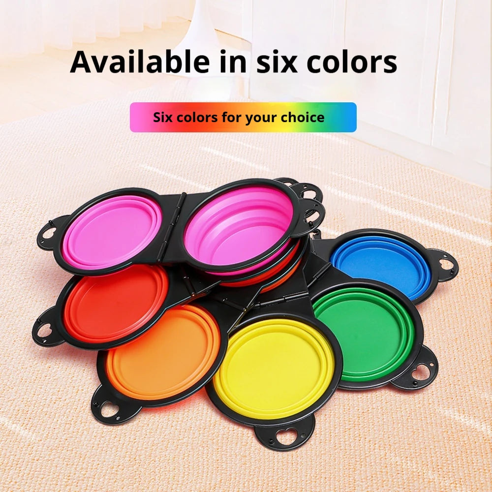 2-in-1 Collapsible Dog Travel Bowl