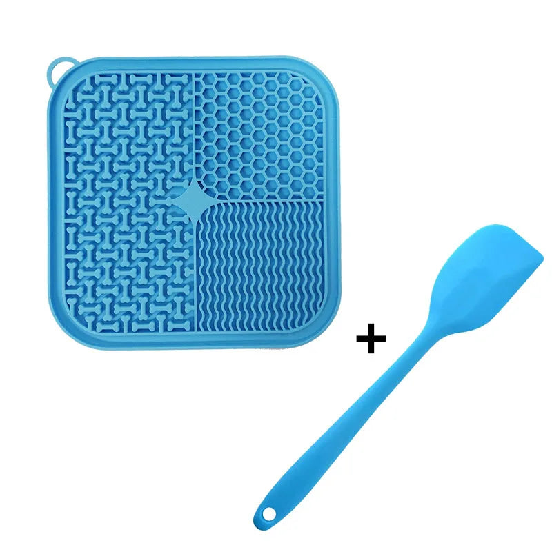 Dog Lick Mat with Suction Cups | Square + Gift