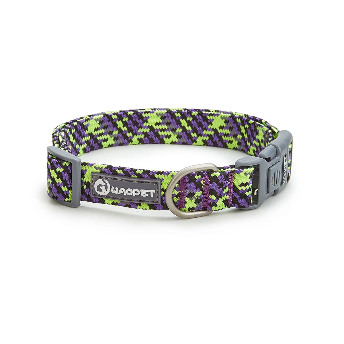 Reflective Dog Collar Adjustable Nylon with Quick Release Buckle