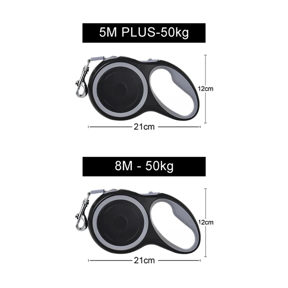 Heavy Duty Retractable Dog Lead 5m/8m