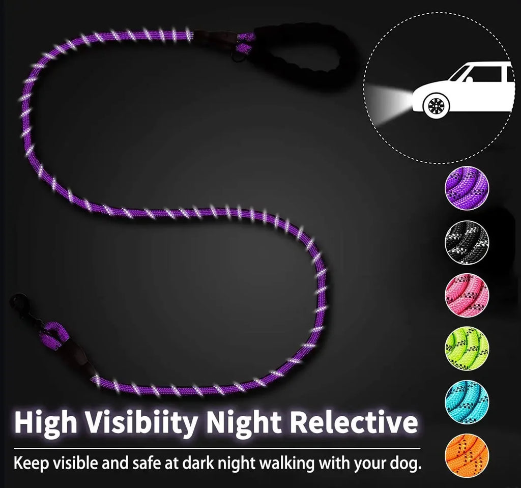 Reflective Dog Lead with Padded Handle