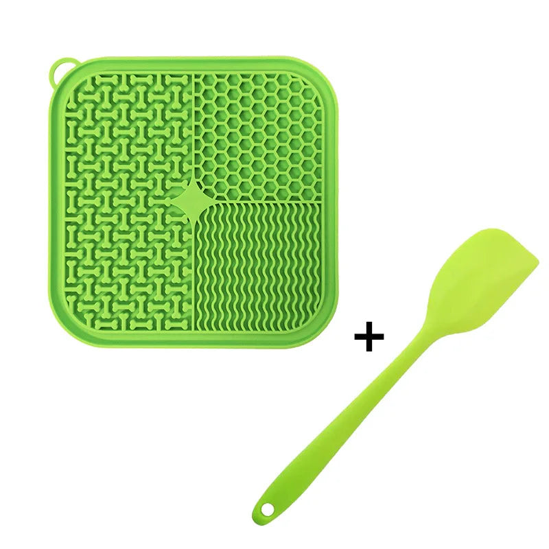 Dog Lick Mat with Suction Cups | Square + Gift