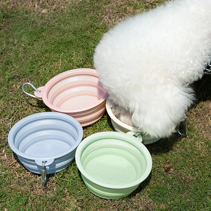 Pastel Collapsible Dog Travel Bowl