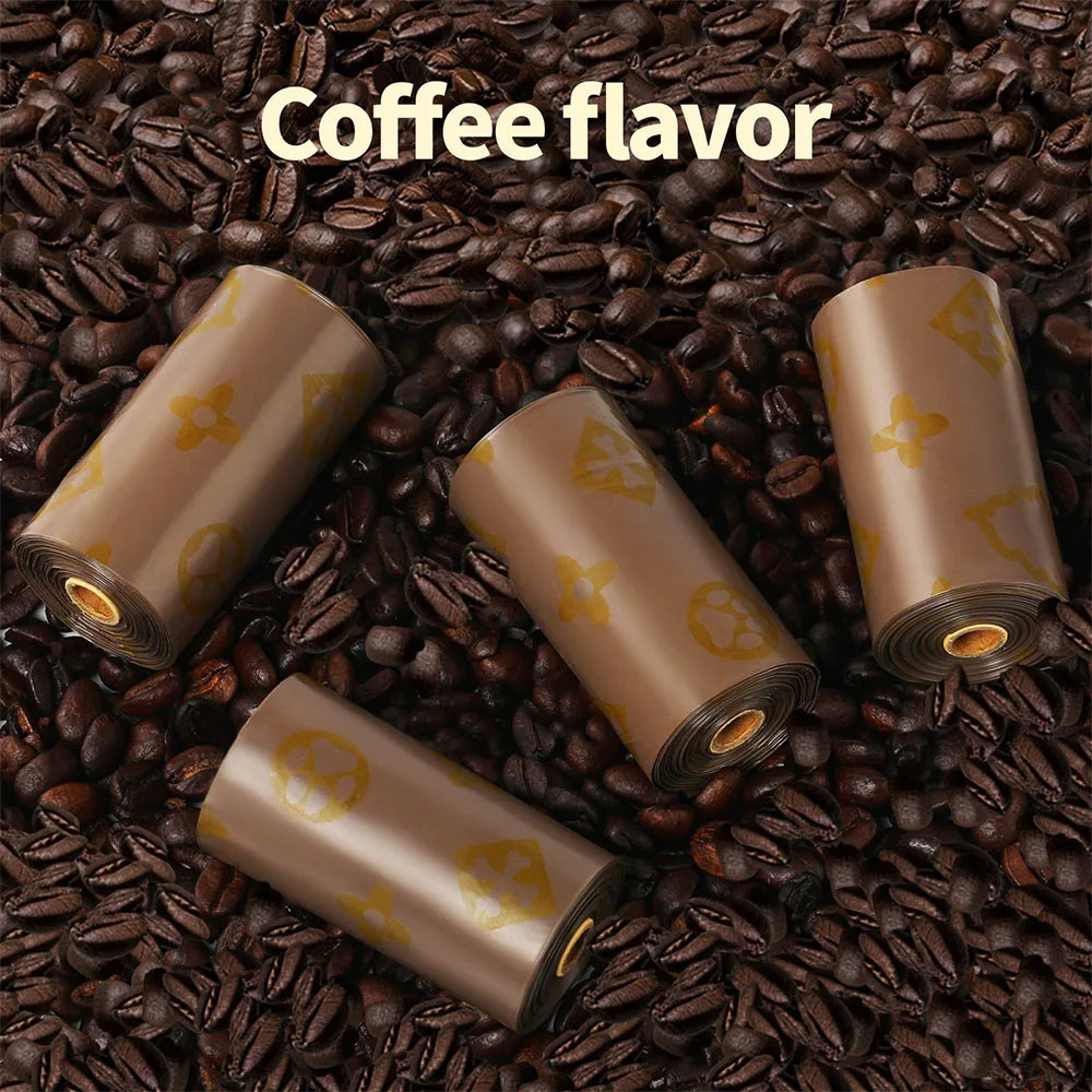 Coffee Scented Dog Poo Bag Rolls