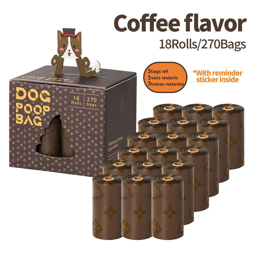 Coffee Scented Dog Poo Bag Rolls