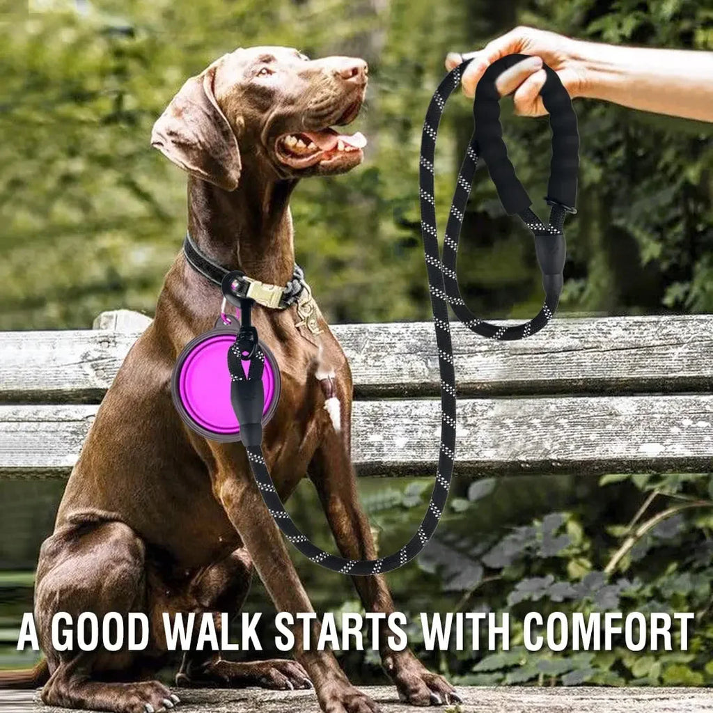 Reflective Dog Lead with Padded Handle
